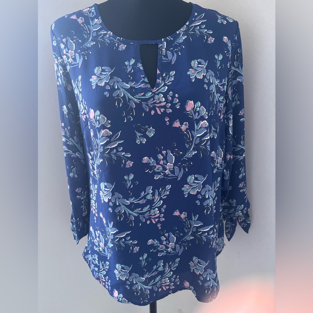41 Hawthorn Blue Cut Out Blouse